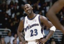 Shaq on Michael Jordan: “He Would Average 45 Points Today” Michael Jordan 2002 Washington Wizards